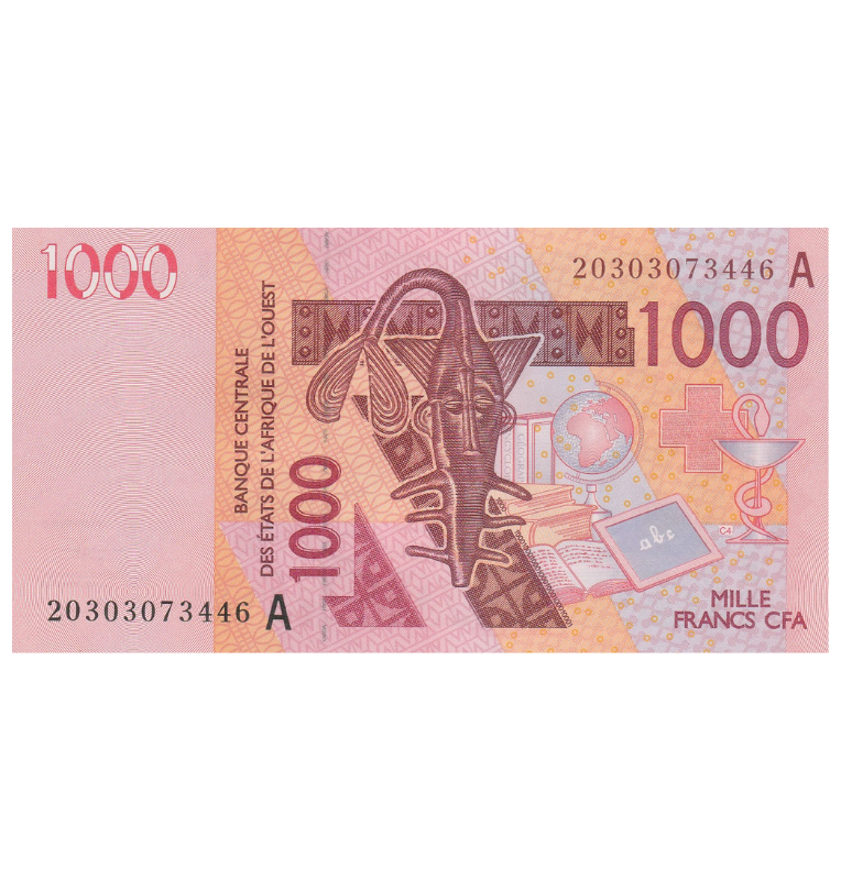 Estados de África Occidental ( Costa de Marfil ) 1000 Francos 2003