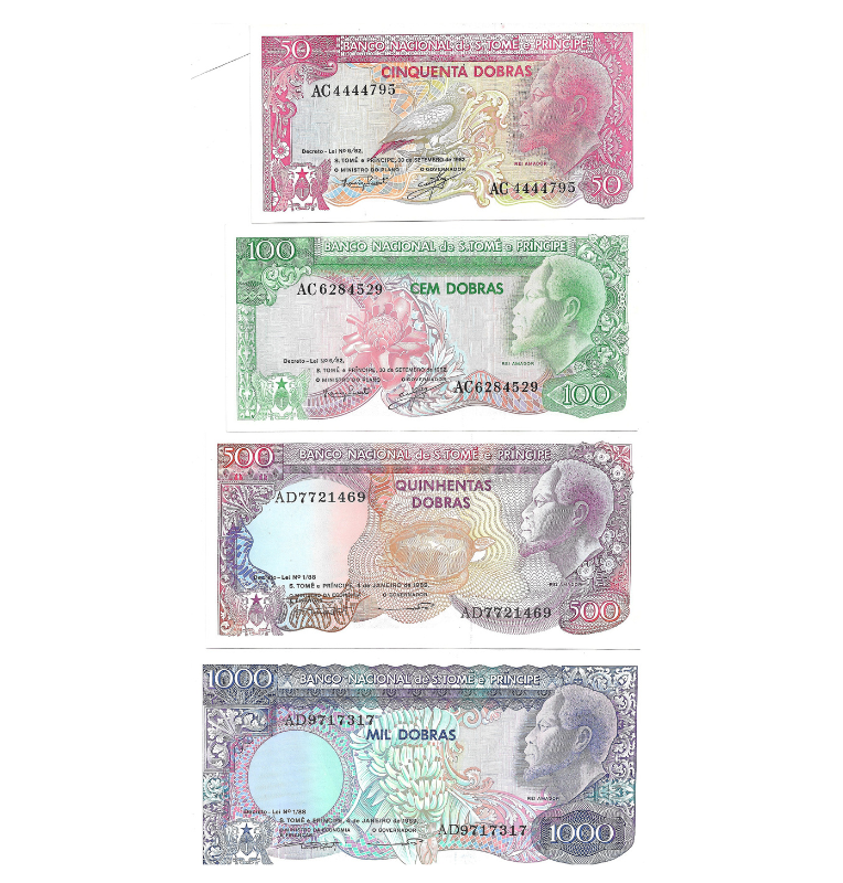 San Tome y Príncipe set de 4 billetes