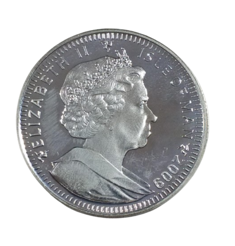 Isla del Hombre 1 Crown Emisión conmemorativa Juegos Olímpicos de Vancouver 2010