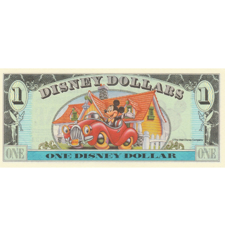 Disney 1 Dólar 1993 Mickey (Billete de fantasía)