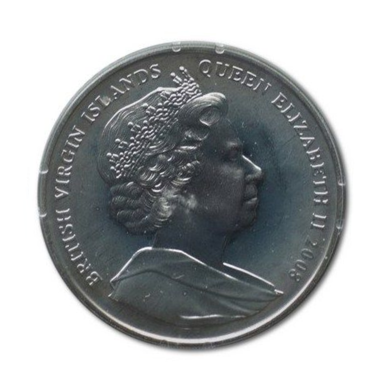 Islas Vírgenes Británicas 10 Dólares. Emisión conmemorativa Juegos Olímpicos de Pekín