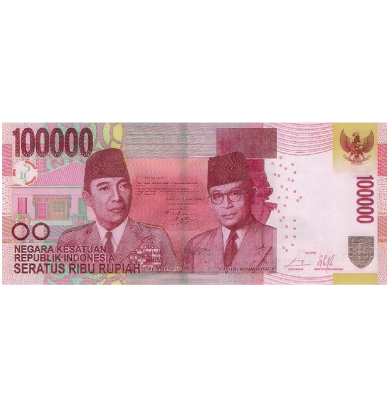 Indonesia 100.000 Rupias 2014 Pick 153A