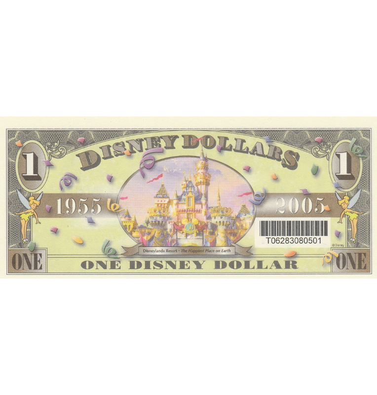 Disney 1 Dólar 2005 Dumbo (Billete de fantasía)