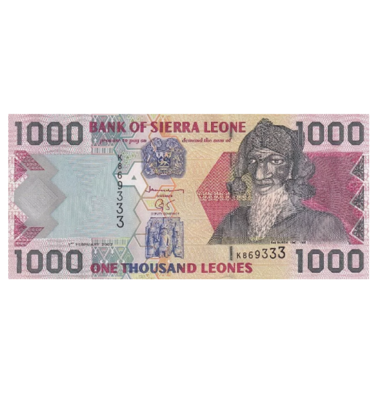 Sierra Leone 1,000 leones 2003 Pick 24b