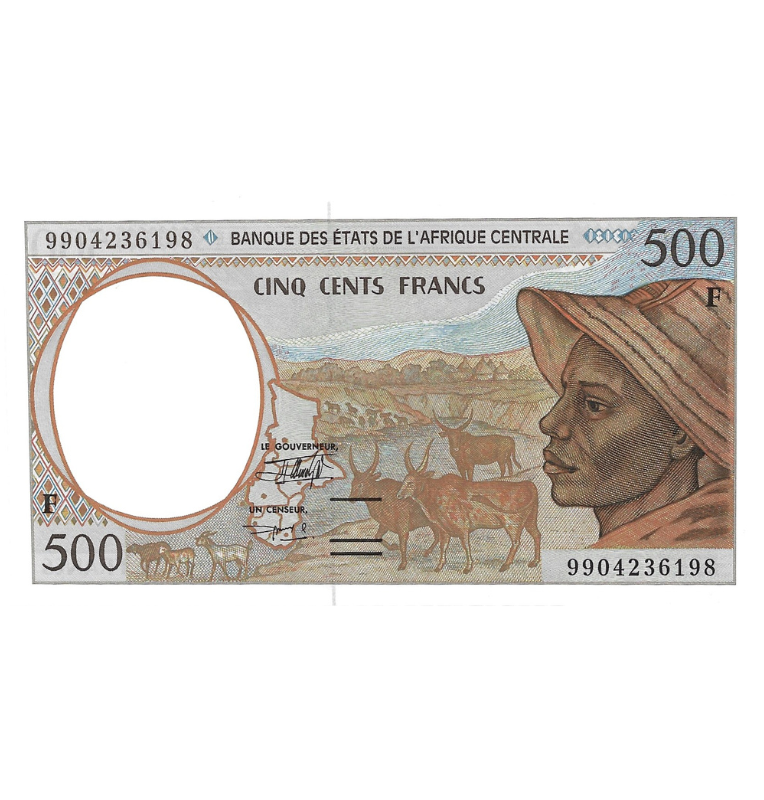 Estados de Africa Central 500 Francos 1999 Pick 301Ff