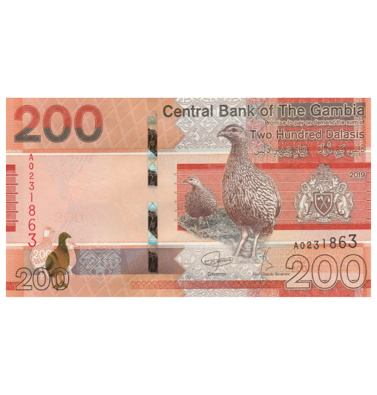 Gambia 200 Dalasis 2019 Pick Nuevo