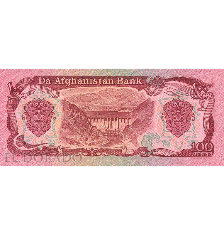 Afghanistan 100 Afghanis 1991 Pick 58c