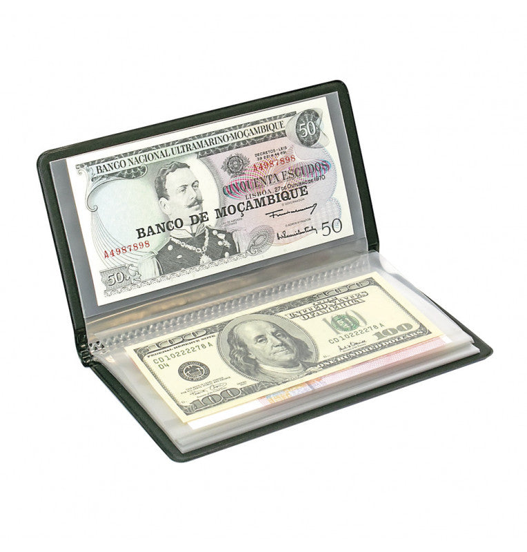 Pocket album for banknotes, 195 x 110 x ca. 20 mm