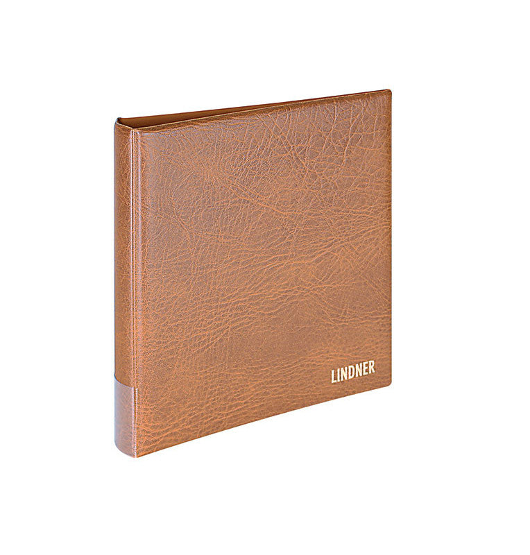 Regular Rondo coin album with 5 coin sheets and case, brown