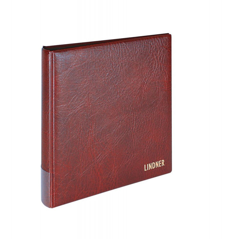 Regular Rondo coin album with 5 coin sheets and case, wine red