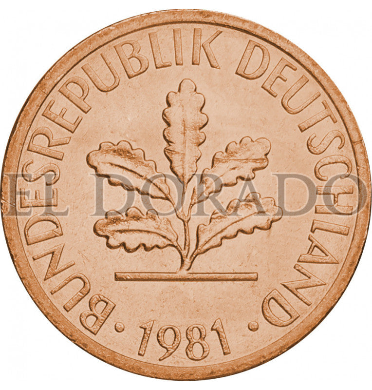 Germany 1 Pfennig 1950-2001 KM 105