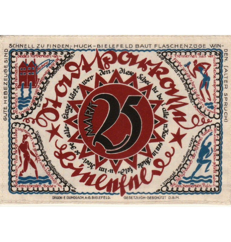 Germany 25 Mark Notgelds of Tela