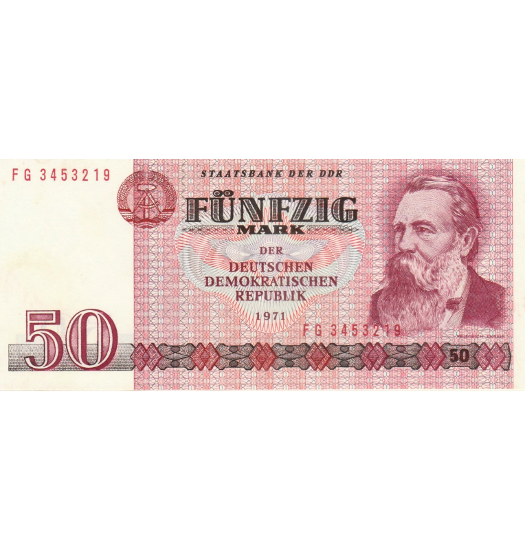 Germany 50 Mark 1971 Pick 30 Contains stains