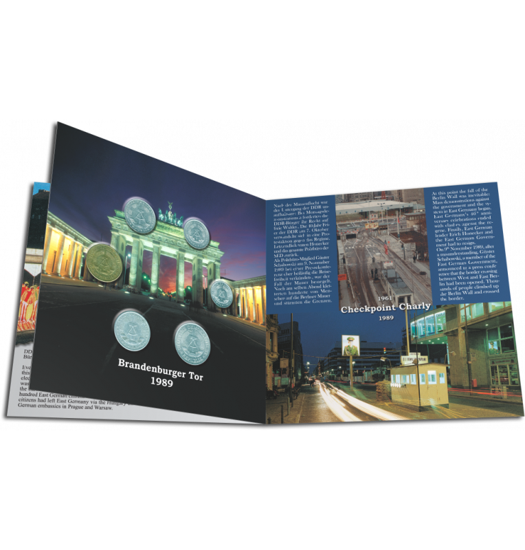 Germany, Berlin Wall folder Year 1960-1990 KM 8, 9, 10, 11, 12, 35