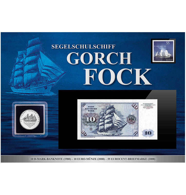 Germany Gorch Fock collection on panel Year 1980-2008