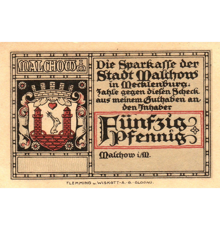 Germany-Malchow Set 5 Notgelds