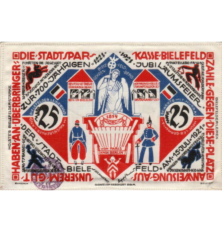 Germany Cloth Notgelds (With stamp)