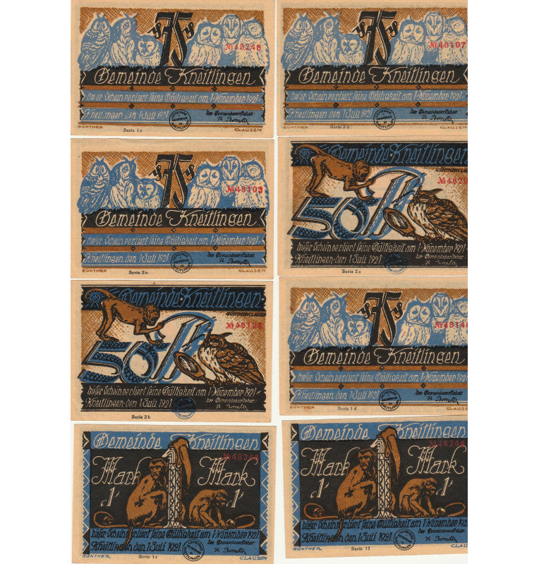 Alemania Set 10 Notgelds