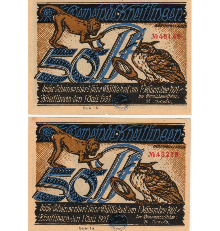 Alemania Set 10 Notgelds