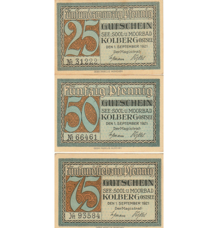 Alemania Set 10 Notgelds