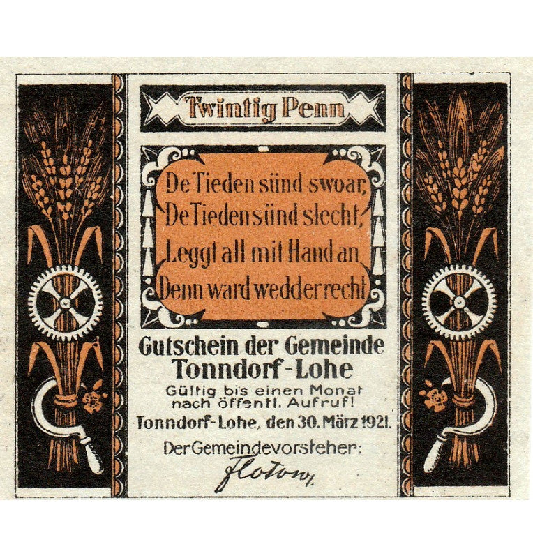 Alemania Set 5 Notgelds 1921