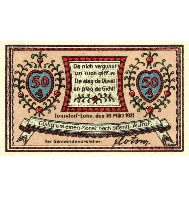 Alemania Set 5 Notgelds 1921