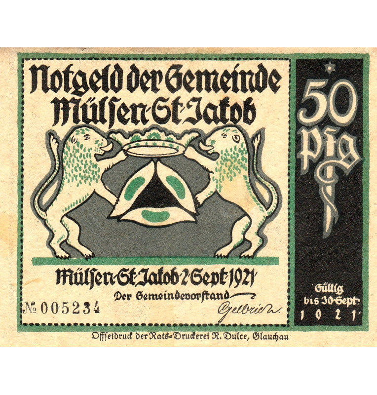 Alemania Set 8 Notgelds 1921