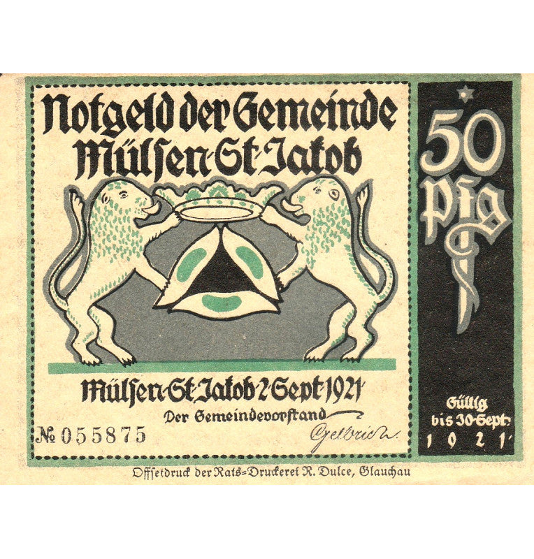 Alemania Set 8 Notgelds 1921