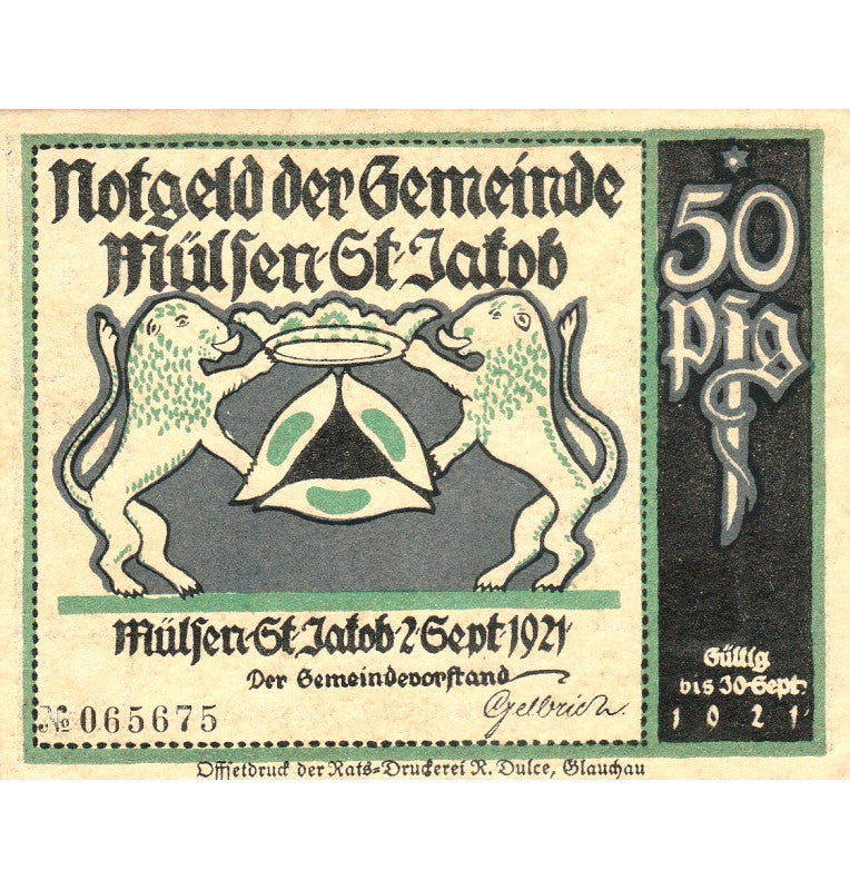 Alemania Set 8 Notgelds 1921