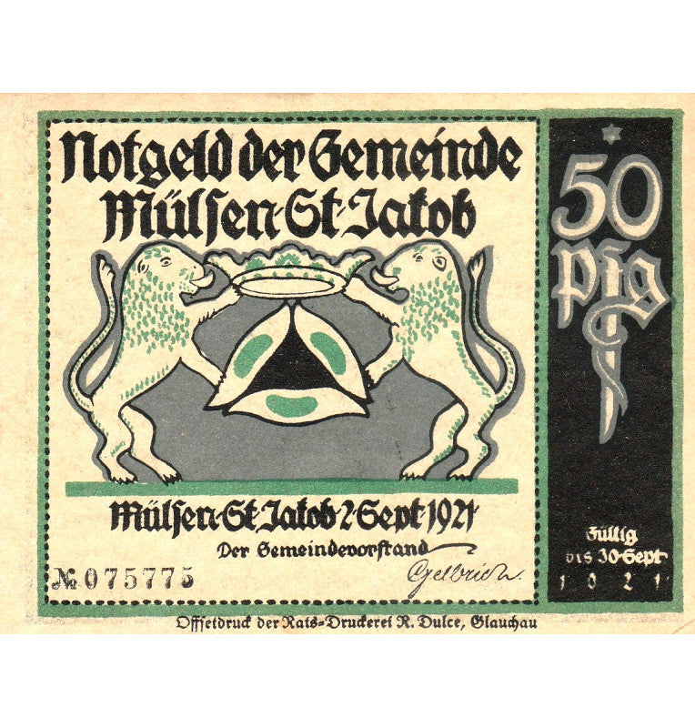 Alemania Set 8 Notgelds 1921