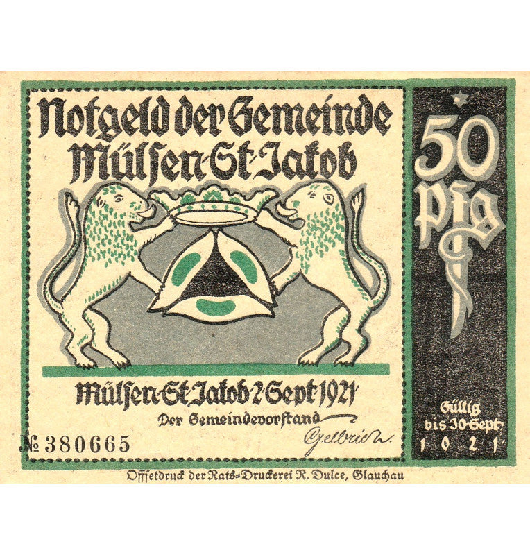 Alemania Set 8 Notgelds 1921
