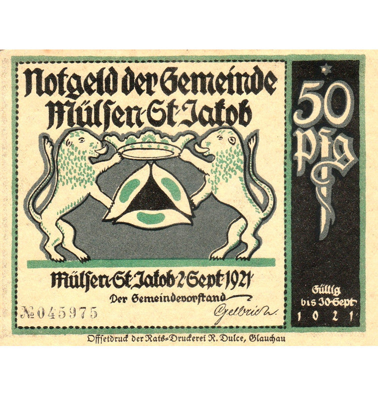 Alemania Set 8 Notgelds 1921