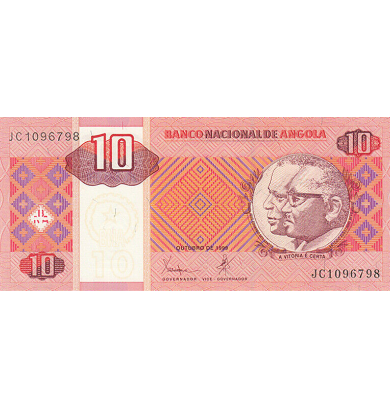 Angola 10 Kwanzas 1999 Pick 145