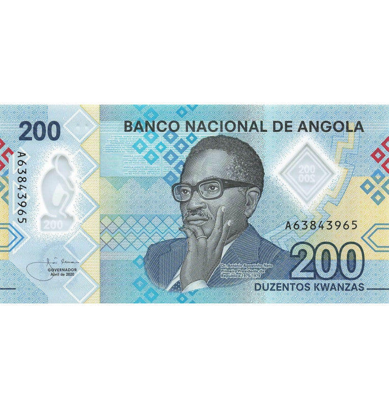 Angola 200 Kwanzas 2020 Pick Nuevo Polímero