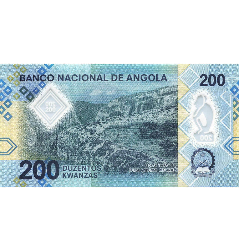 Angola 200 Kwanzas 2020 Pick Nuevo Polímero