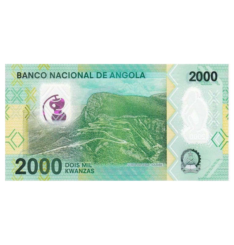 Angola 2000 Kwanzas 2020 Pick New Polymer
