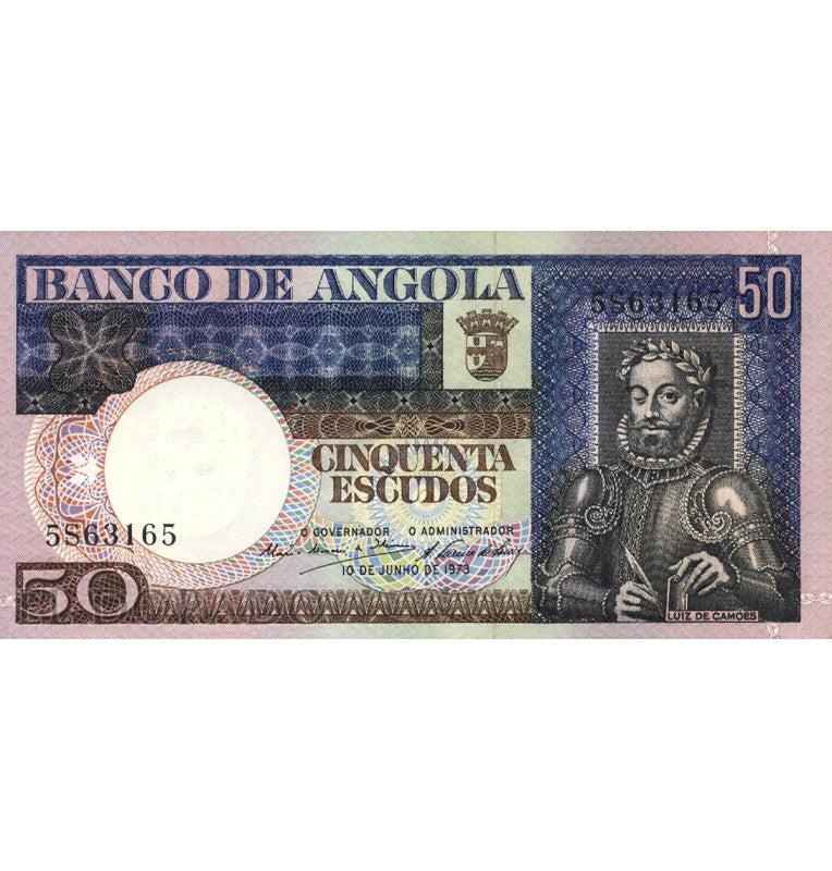 Angola 50 Escudos 1973 Pick 105a
