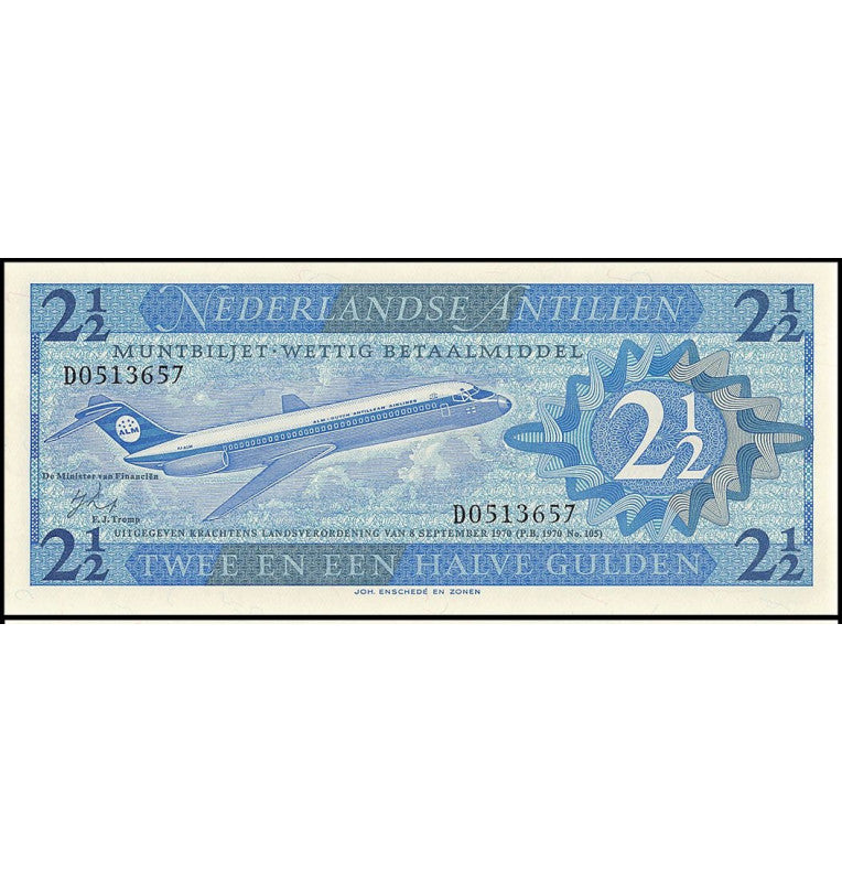 Netherlands Antilles 2 1/2 Gulden Pick 21a