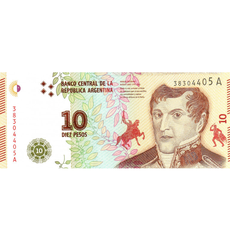 Argentina 10 Pesos 2016 Pick 360a 