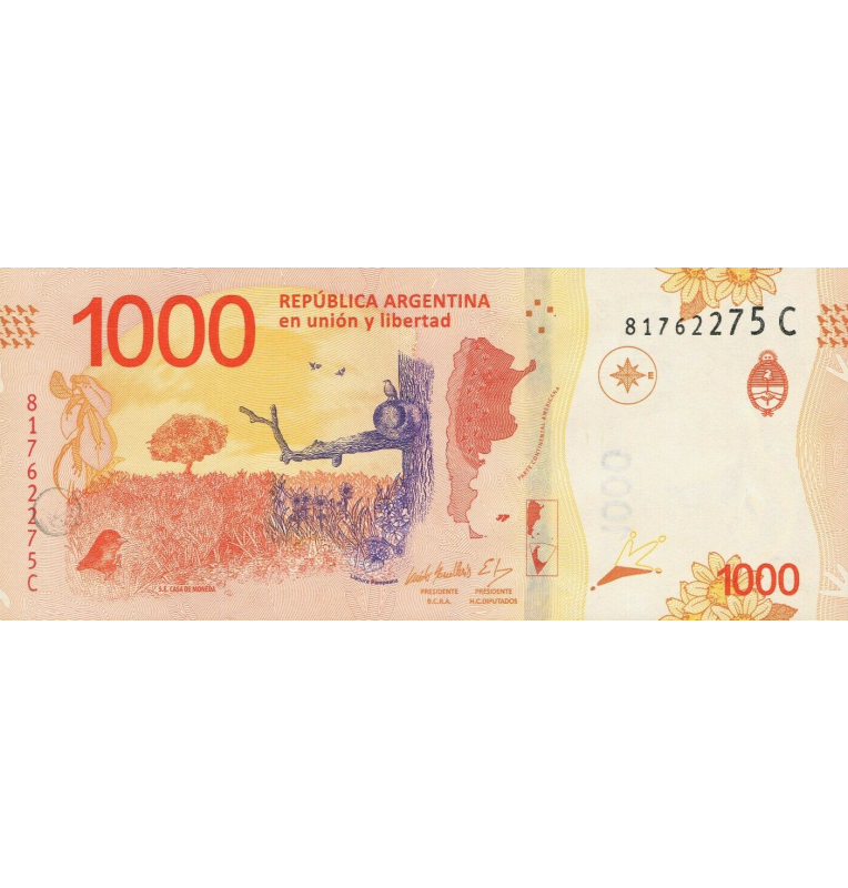 Argentina 1000 Pesos 2017-2020 ND Pick 366