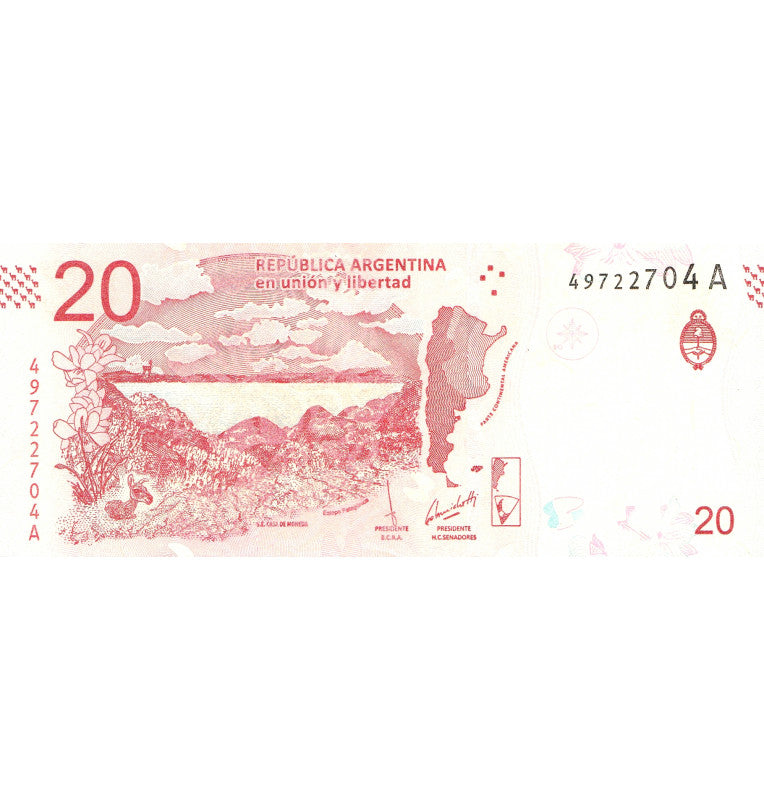 Argentina 20 Pesos 2017 ND Pick 361a 
