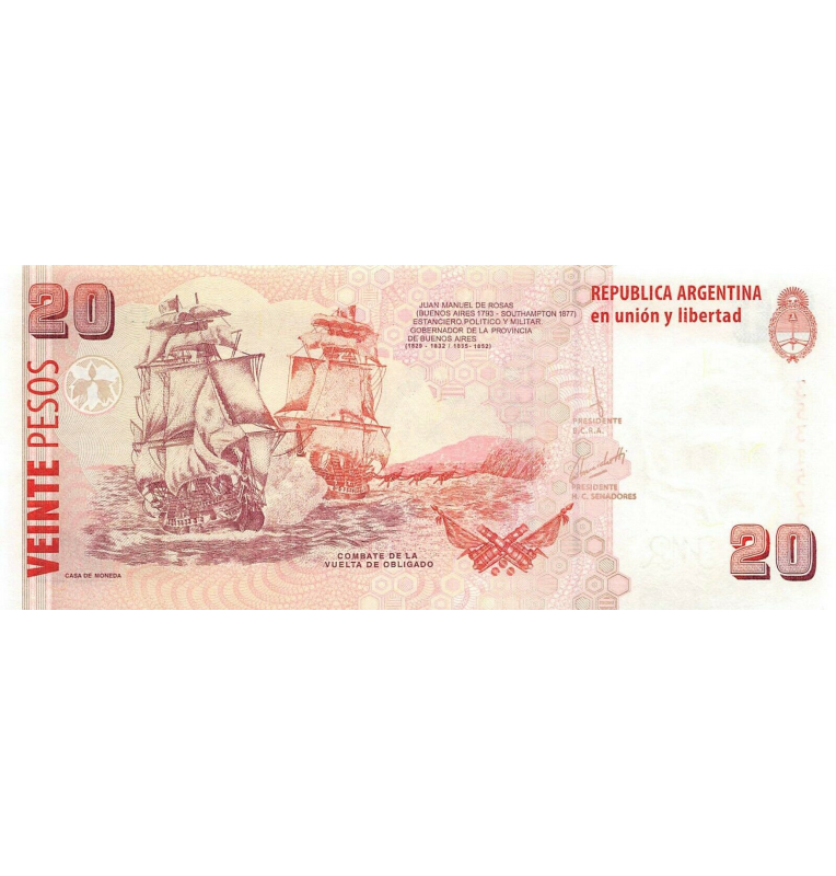 Argentina 20 Pesos 2018 ND Pick 355 