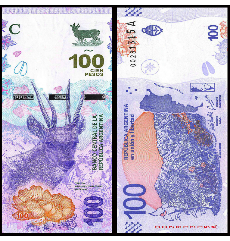 Argentina 20,50,100,200,500,1000 Pesos 2017-2020 ND 