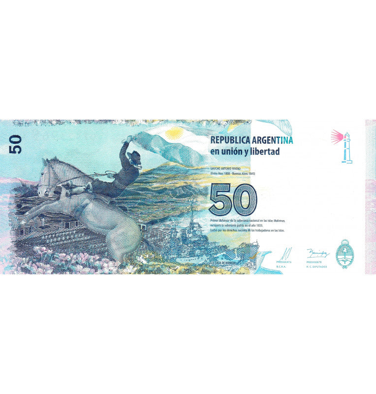 Argentina 50 Pesos 2015 Pick 362a