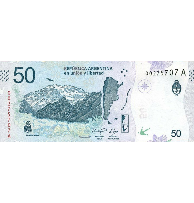 Argentina 50 Pesos 2018 ND Pick 363