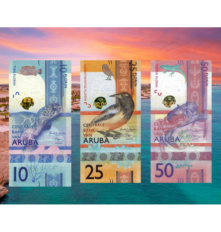 Aruba 10,25,50 2019 Pick 21,22,23a