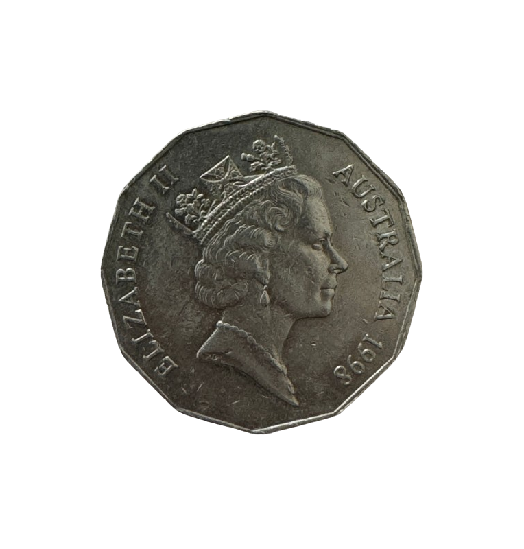 Australia 50 Cents 1998 KM 364 200th Anniversary - Bass and Flinders Voyage