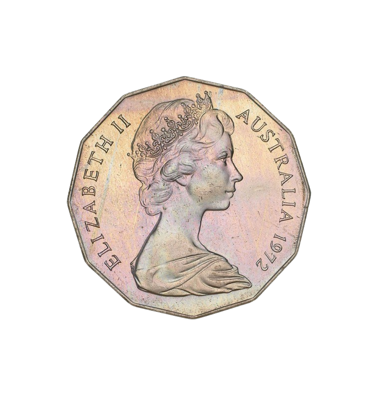 Australia 50 Cents 1972 KM 1972. NO UNC