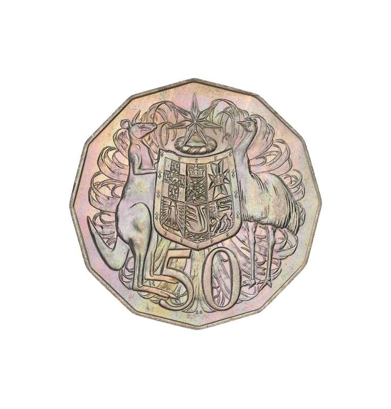 Australia 50 Cents 1972 KM 1972. NO UNC