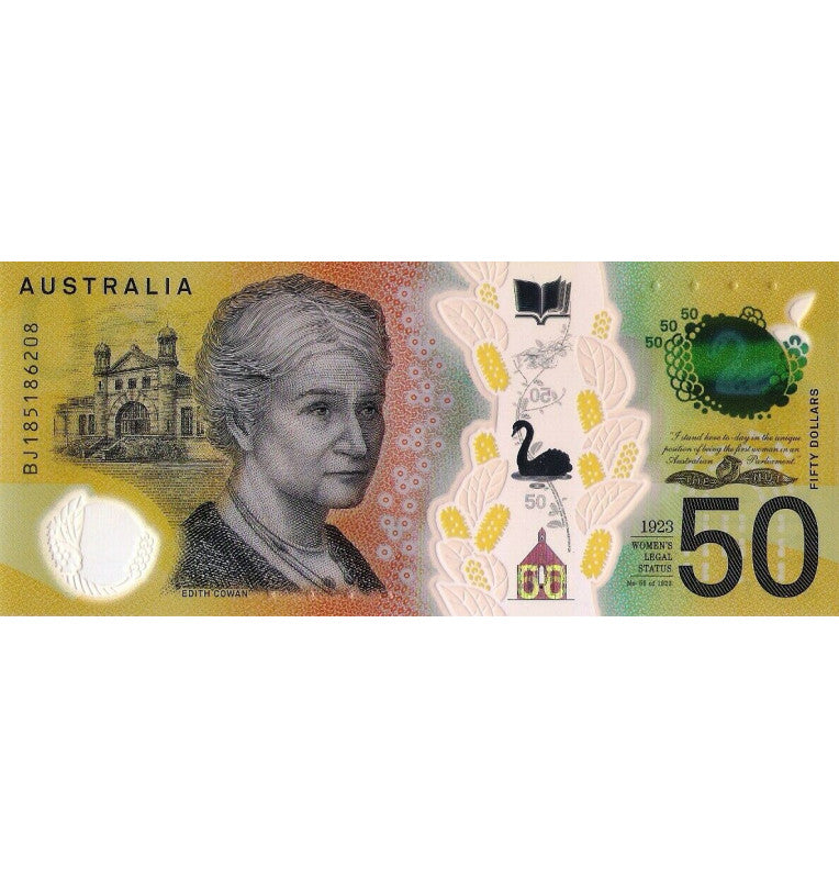 Australia 50 Dollars 2018 Pick new Polymer